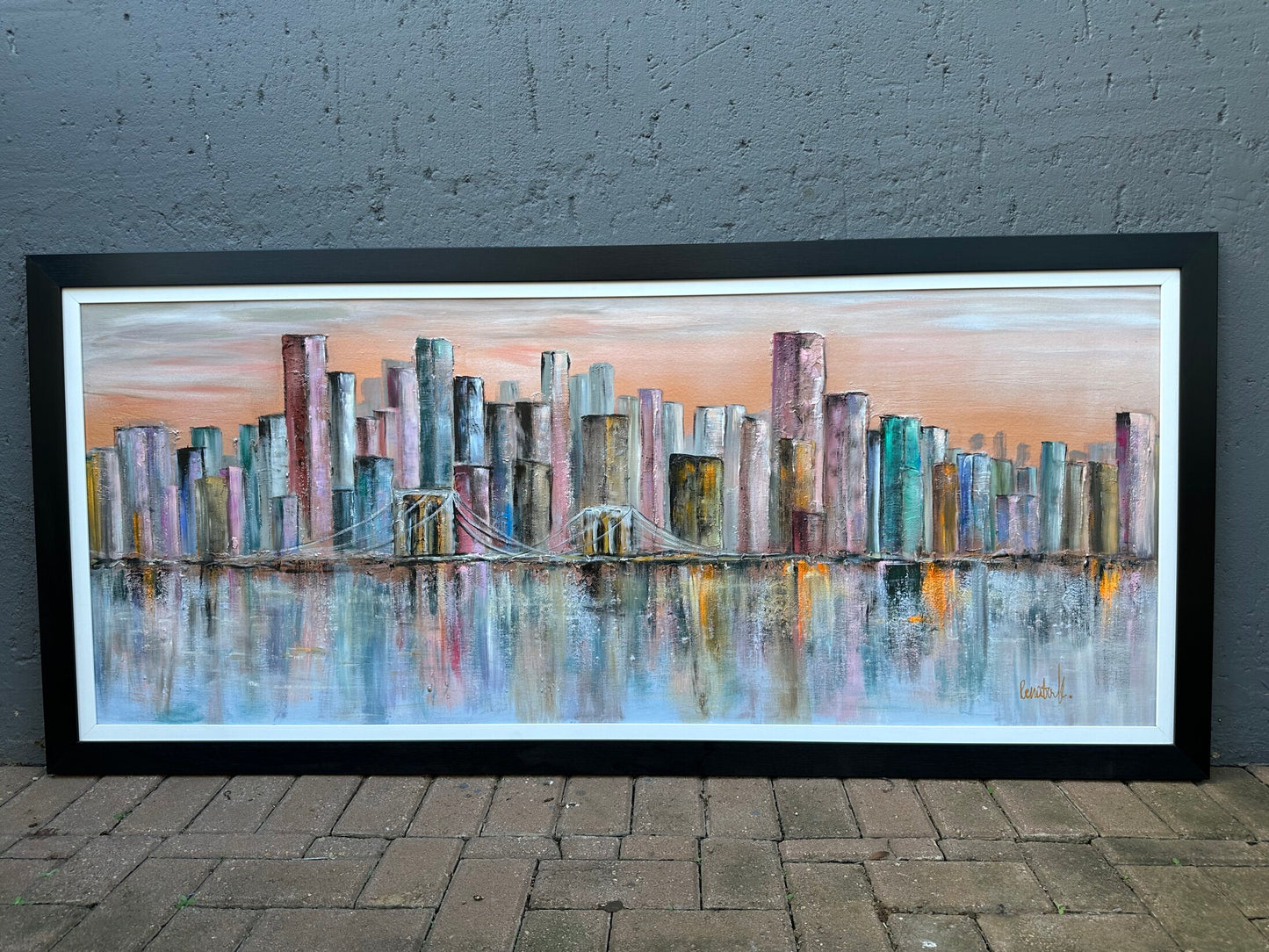 Skyline at Dusk – Original Artwork by Renata K.