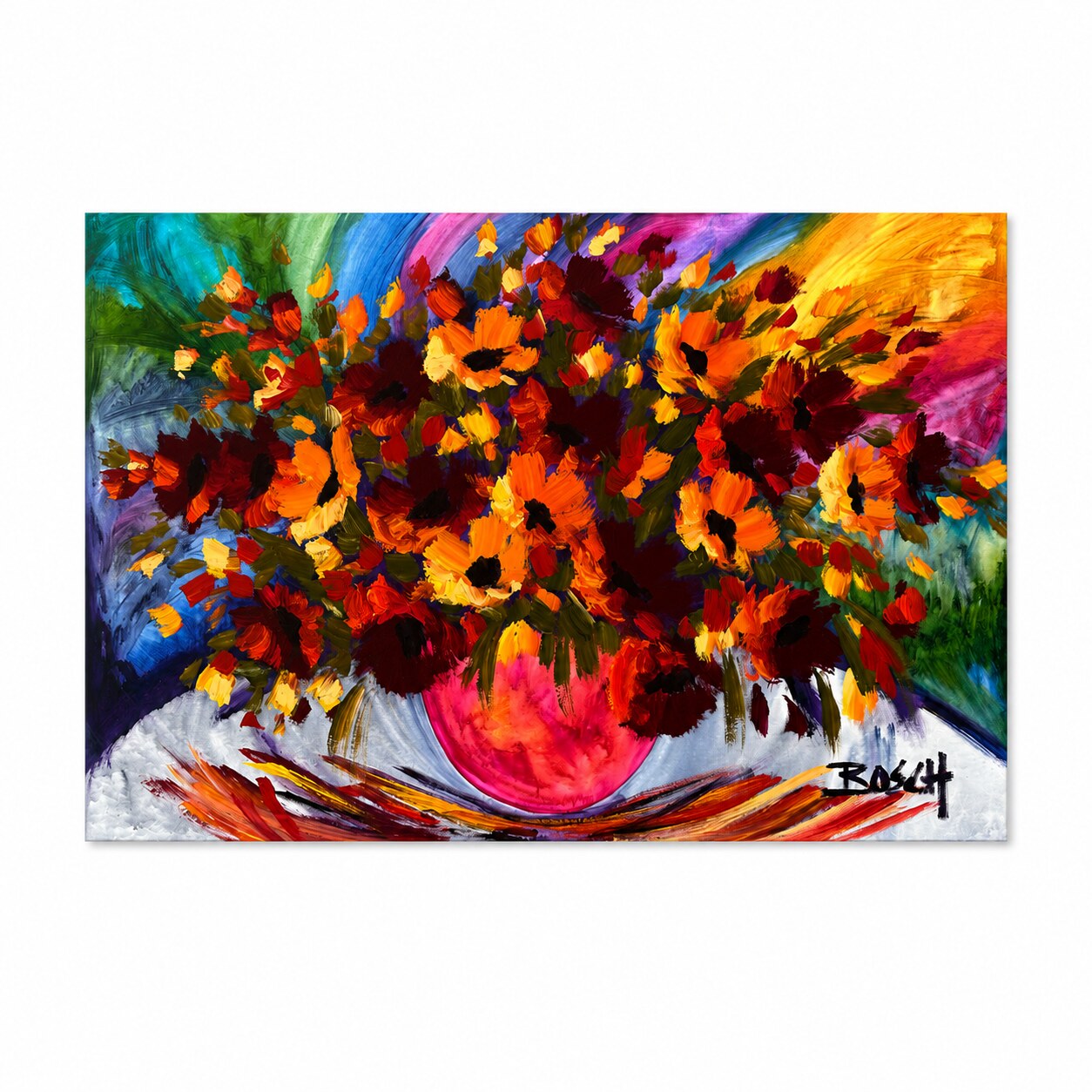 Wildflower Burst – Original Artwork by Bosch
