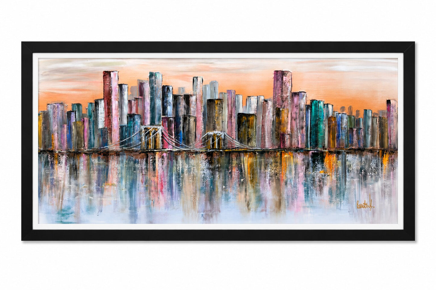 Skyline at Dusk – Original Artwork by Renata K.