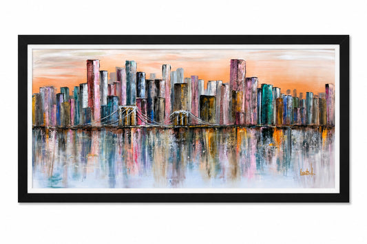 Skyline at Dusk – Original Artwork by Renata K.
