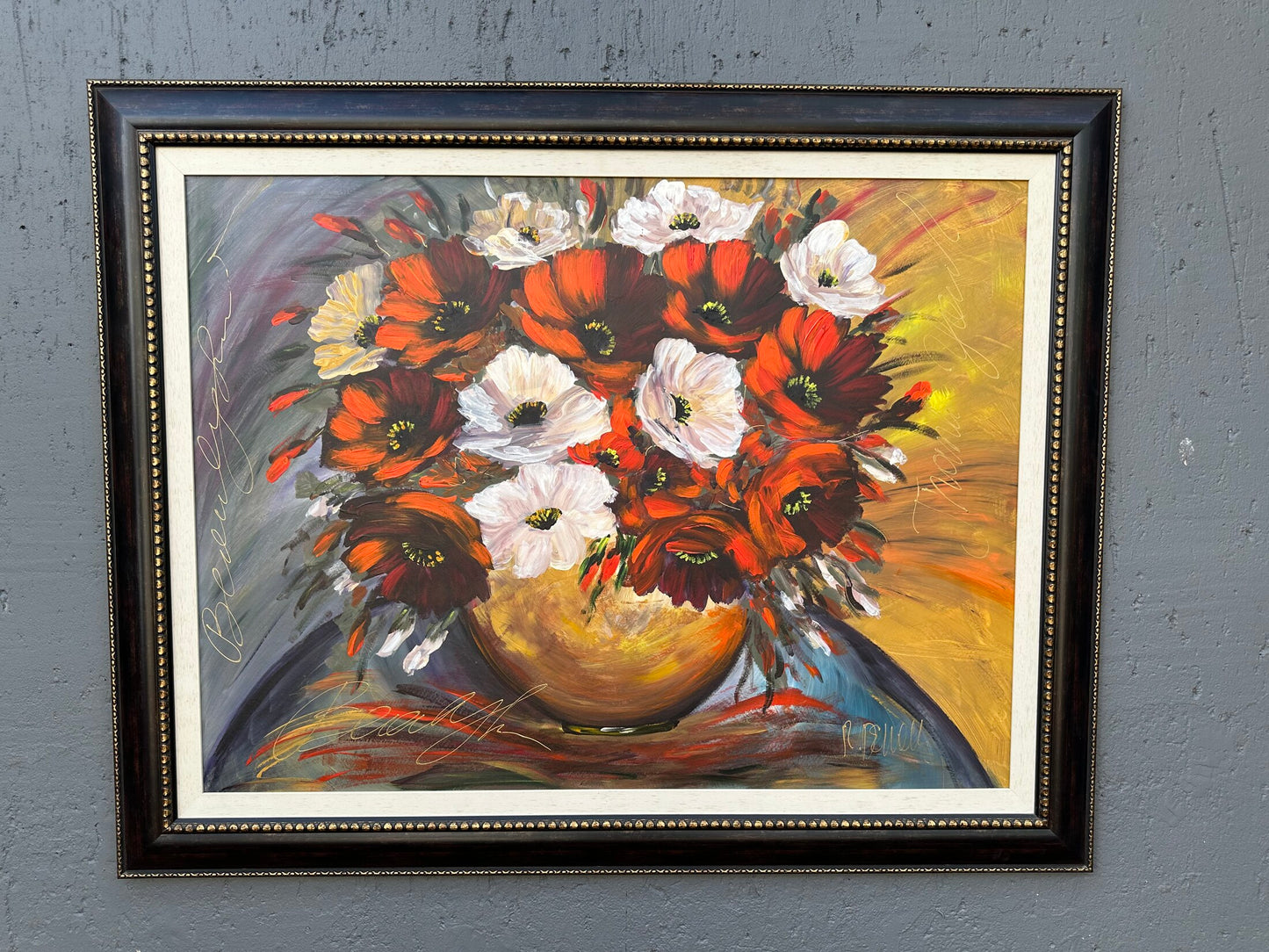 Poppies and Blossom – Original Artwork by R. Powell
