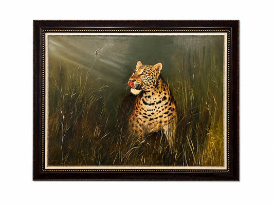 Moonlit Leopard – Original Artwork