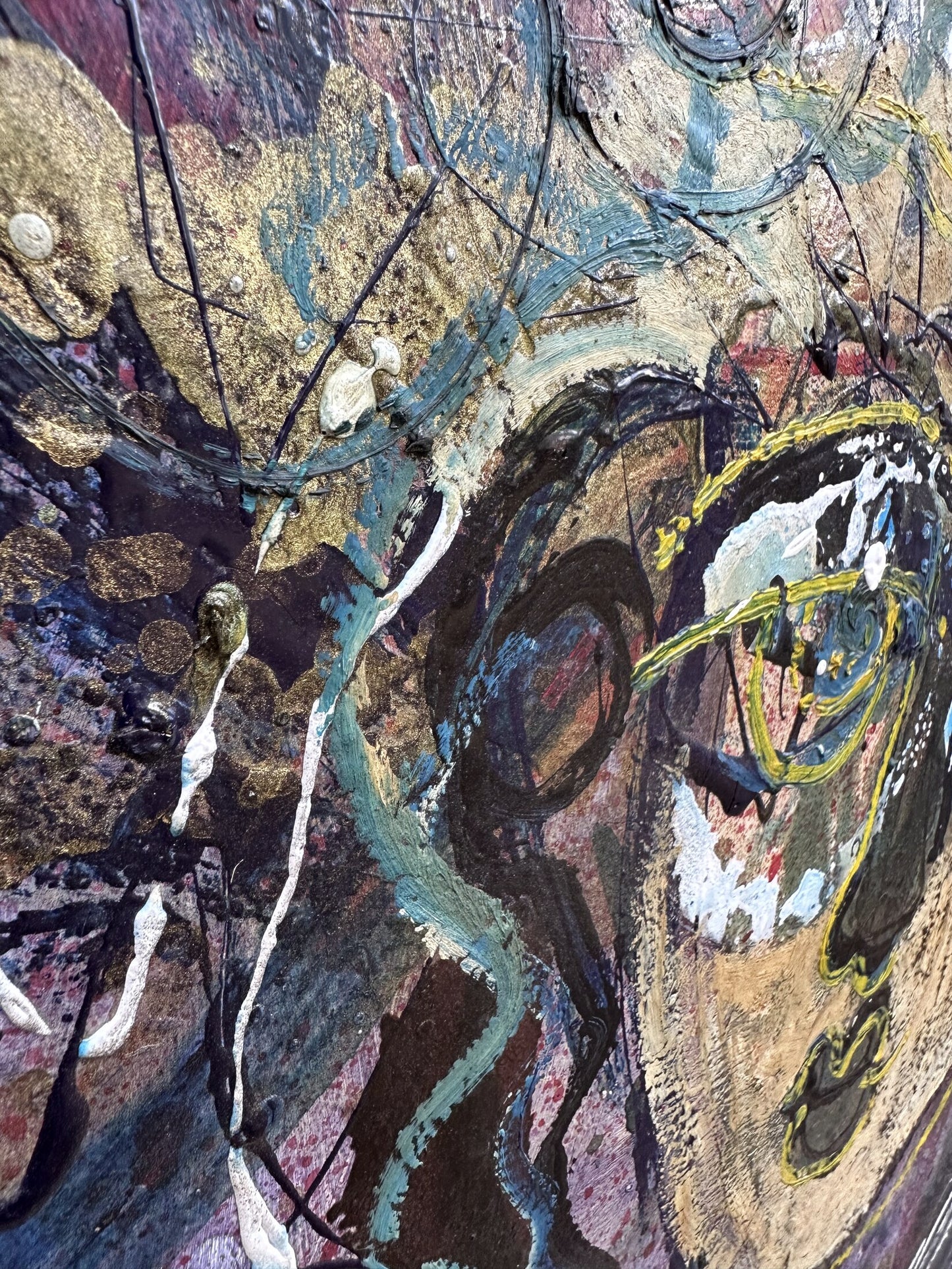Abstract Portrait in Motion – Original Artwork