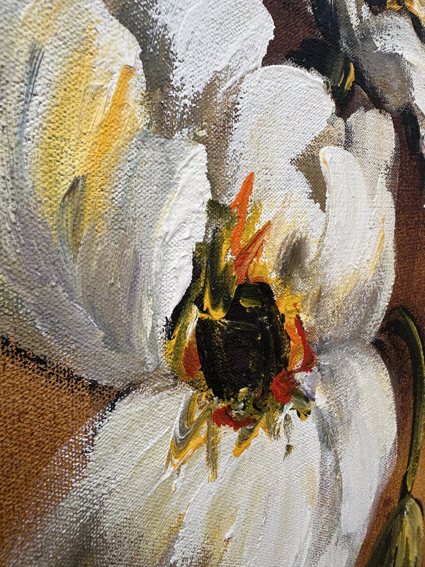 White Orchid Study – Original Artwork